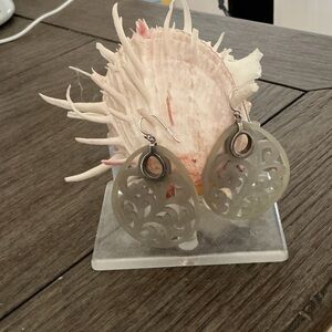 Elegant Gray Teardrop Earrings. Silpada w2217